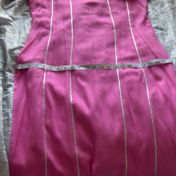 Shalwar kameez Kurta  sharara  pants Pink size L. Silver gotta on rayon cotton. - Picture 12 of 17